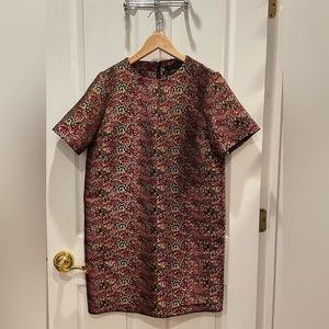 Zara mixed floral pattern small shift dress